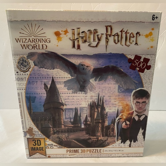Harry Potter Prime 3D Image Puzzle Hogwarts Castle Brand New Sealed 500 Pieces - Picture 1 of 3